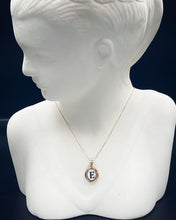Load image into Gallery viewer, Pearl Enamel Letter Necklace
