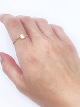 Load image into Gallery viewer, 14k Solid Gold Ring/ Dainty Solid Gold Ring/Solid Gold Ring/ Gold Stackable Ring/ Solid Gold Jewelry/Gift for Her/ Minimalist Gold Jewelry - GvenceJewelryDesign
