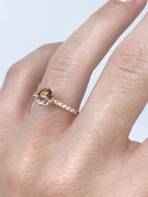 Load image into Gallery viewer, Birthstone Ring / 14K Solid Gold Sapphire Citrine Ring / Gemstone Jewelry - GvenceJewelryDesign
