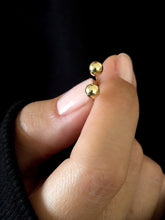 Load image into Gallery viewer, Ball Stud Earrings Solid 14K Gold
