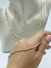 Load image into Gallery viewer, Gorgeous Shine Solid 14k Gold Necklace and Bracelet Jewelry Set
