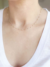 Load image into Gallery viewer, SOLID 14K GOLD Beaded Necklace - GvenceJewelryDesign
